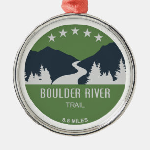 Boulder River Trail Washington Metal Ornament