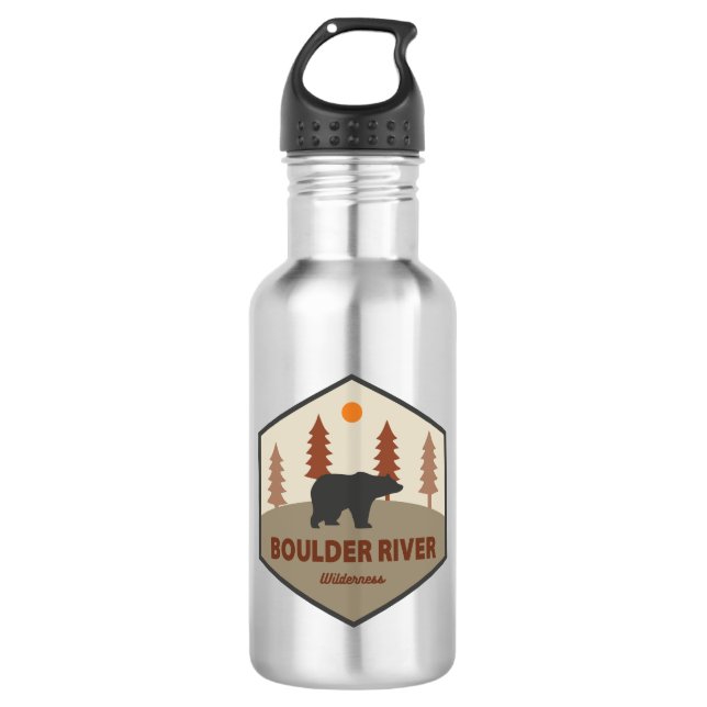 Boulder River Wilderness Washington Bear 532 Ml Water Bottle (Front)