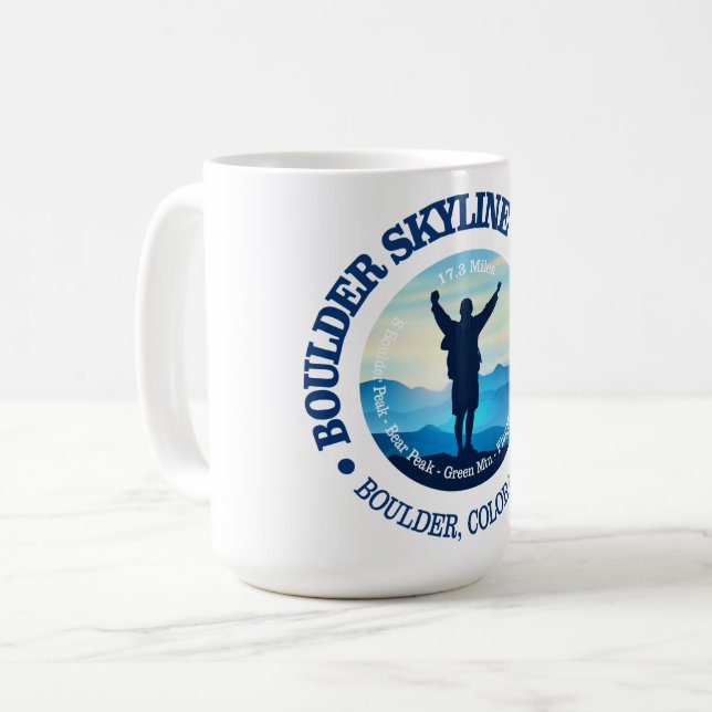 Boulder Skyline Traverse (V) Coffee Mug (Front Left)