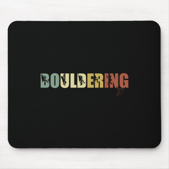 Boulder Sport Climbing And Bouldering  Mouse Pad (Front)