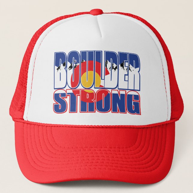 Boulder-Strong-with-MTNS Trucker Hat (Front)