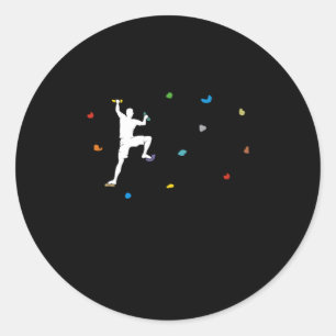 Boulder Wall Boulder Hall Climber Gift Classic Round Sticker