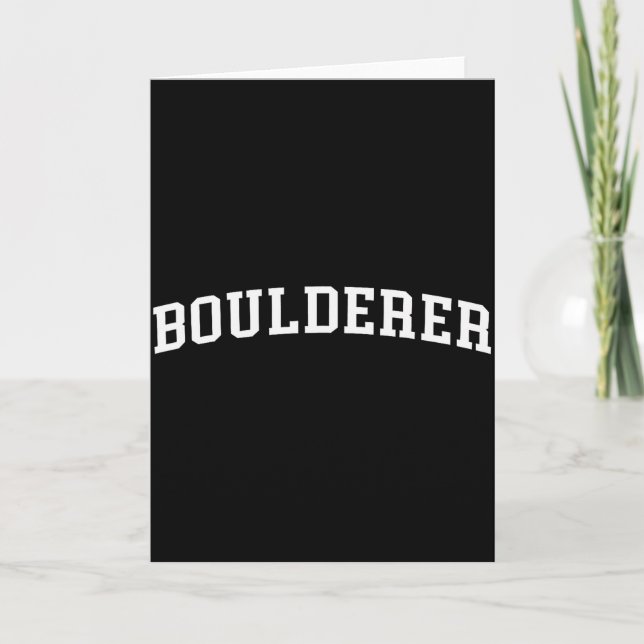Boulderer  card (Front)