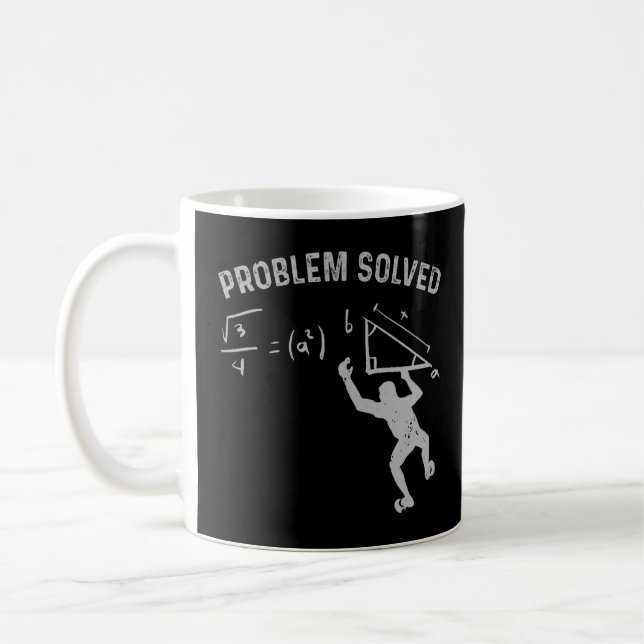 Boulderer Problem Solved Climbing  Coffee Mug (Left)
