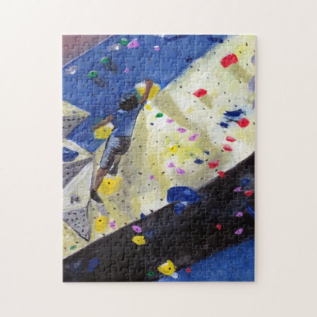 Bouldering Acrylic Paint Jigsaw Puzzle (Vertical)