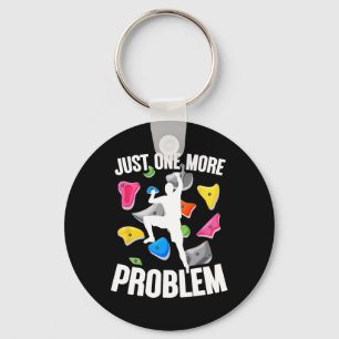 Bouldering And Indoor Rock Climbing, Climber And B Key Ring