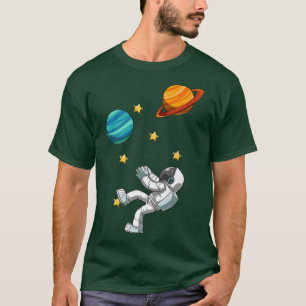 Bouldering and Rock Climbing Astronaut  T-Shirt