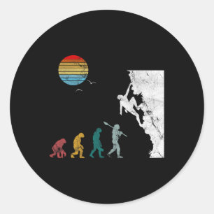 Bouldering Bouldering Hall Climbing Without Rope G Classic Round Sticker