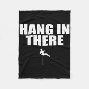 Bouldering Climb Free Climber Rock Climbing - Hang Fleece Blanket