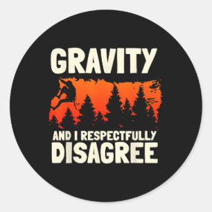 Bouldering Climber Boulderer Artificial Rock Climb Classic Round Sticker