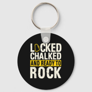 Bouldering Climber Boulderer Artificial Rock Climb Key Ring