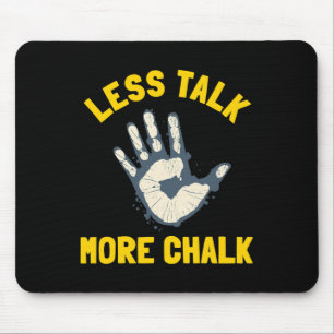 Bouldering Climber Chalk Boulderer Artificial Rock Mouse Pad