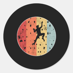 Bouldering Cool Rock Climbing Love Climber Perfect Classic Round Sticker
