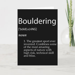 Bouldering Definition Mountain Rock Mountain Climb Card