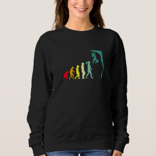 Bouldering Evolution Free Rock Climbing For Female Sweatshirt