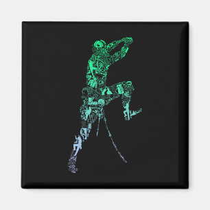 Bouldering For Climber Boys Climbing Magnet