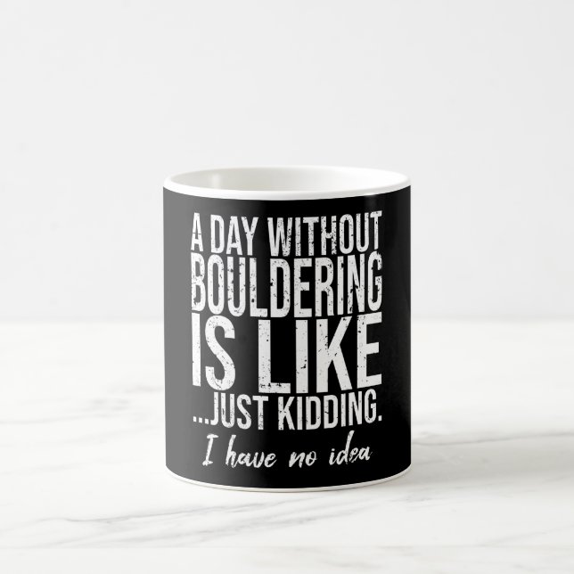 Bouldering funny sports gift coffee mug (Center)