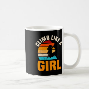 Bouldering Girls Retro Vintage Climber Boulderer C Coffee Mug