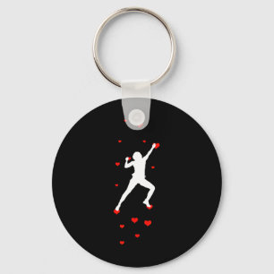 Bouldering Hearts Climber Boulderer Artificial Roc Key Ring