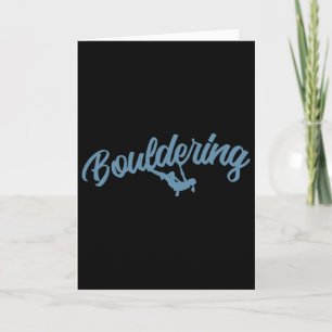 Bouldering Hobby Climbing Fitness Sport Card