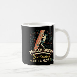 Bouldering Math & Muscle Problem Solving Climb Coffee Mug