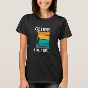 Bouldering Rock Climber Outdoor Sports 80s Climb L T-Shirt