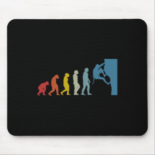 Bouldering Rock Climbing Evolution Dad Mouse Pad