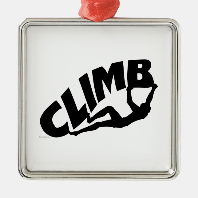 Bouldering Rock Climbing Metal Tree Decoration (Front)