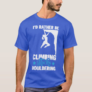 Bouldering Rock Climbing Rope retro T-Shirt