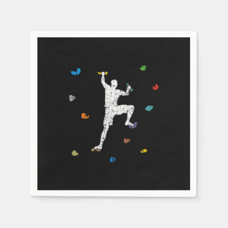 Bouldering Wall Climber Gift Idea Napkin