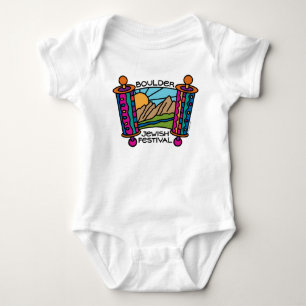 BoulderJewish Festival classic logo Baby clothes Bodysuit