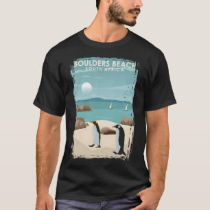 Boulders Beach South Africa Penguin Beach Poster A T-Shirt