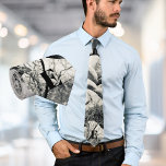 Boulders in Grayscale Monogram  Tie<br><div class="desc">Original Photography by Ann Jenkins of boulders in Arizona.  While on our way from Phoenix to Oceanside,  I saw this amazing boulder formation and had to take a quick photo. This tie is a perfect gift for that hiker or boulderer.</div>