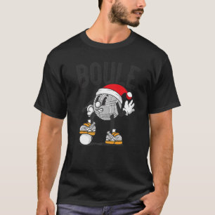 Boule Ball Pétanque Christmas Hat Outfit For Boule T-Shirt