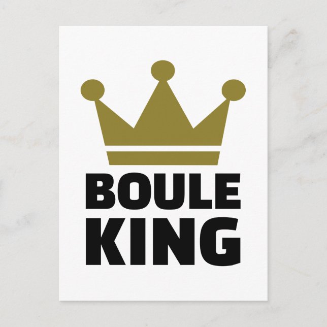 Boule king champion postcard (Front)