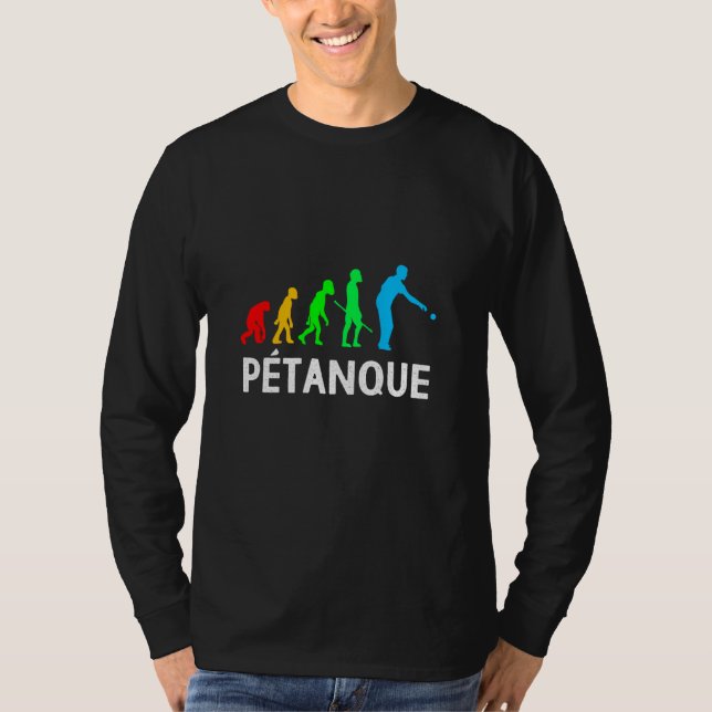 Boule Player Bocce Ball Evolution Sweat T-Shirt (Front)
