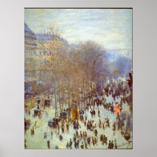 Boulevard Capucines by Claude Monet Poster (Front)