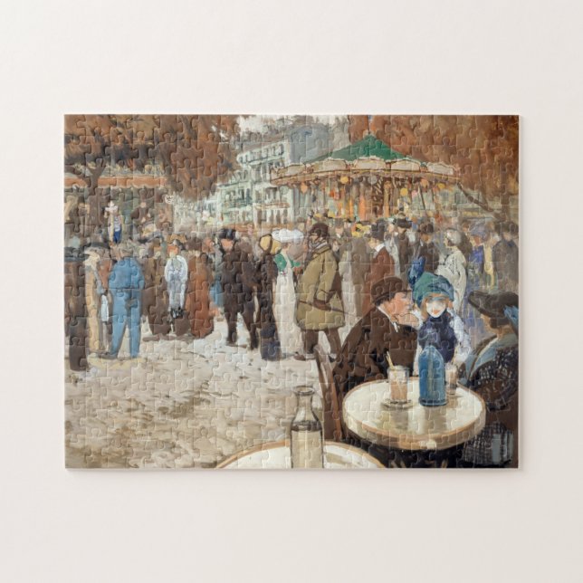 Boulevard de Clichy | Louis Abel-Truchet Jigsaw Puzzle (Horizontal)