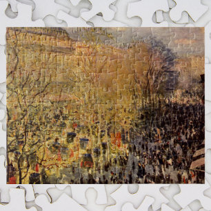 Boulevard des Capucines by Claude Monet, Fine Art Jigsaw Puzzle