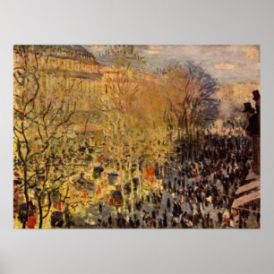 Boulevard des Capucines by Claude Monet, Fine Art Poster