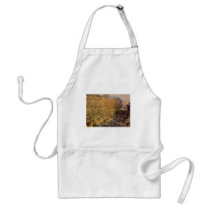 Boulevard des Capucines by Claude Monet, Fine Art Standard Apron