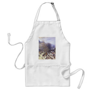 Boulevard des Capucines by Claude Monet, Fine Art Standard Apron