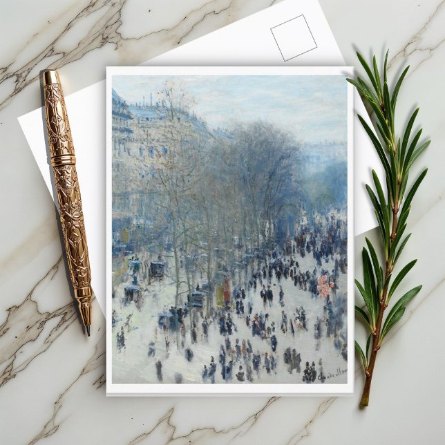 Boulevard des Capucines by Claude Monet Postcard (Creator Uploaded)