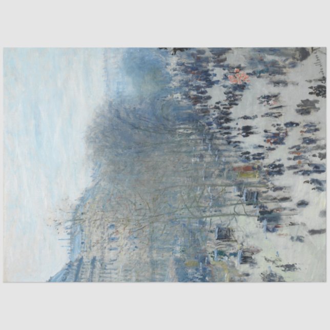 Boulevard des Capucines by Claude Monet Tissue Paper (Front)