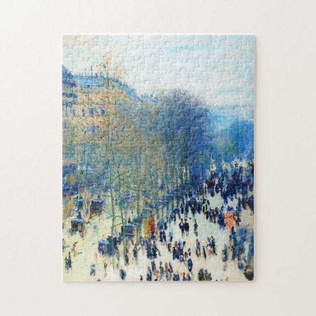 Boulevard des Capucines Claude Monet fine art Jigsaw Puzzle (Vertical)