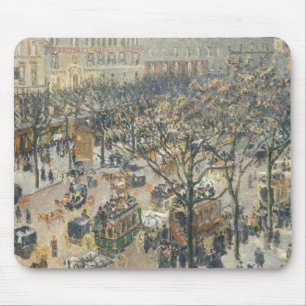 Boulevard des Italiens, Morning, Sunlight, 1897 Mouse Pad