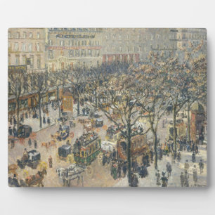 Boulevard des Italiens, Morning, Sunlight, 1897 Plaque