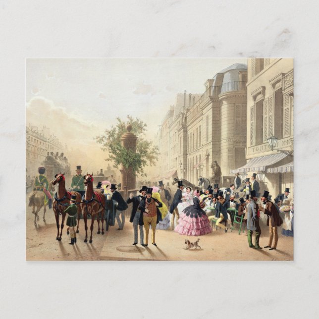 Boulevard des Italiens Postcard (Front)