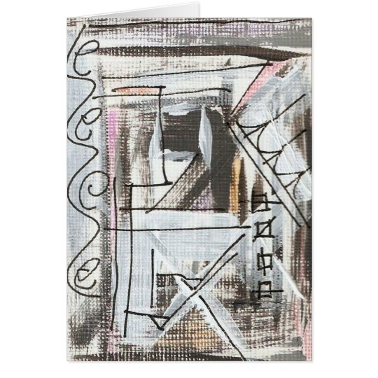 Boulevard-Hand Painted Abstract Brushstrokes Card