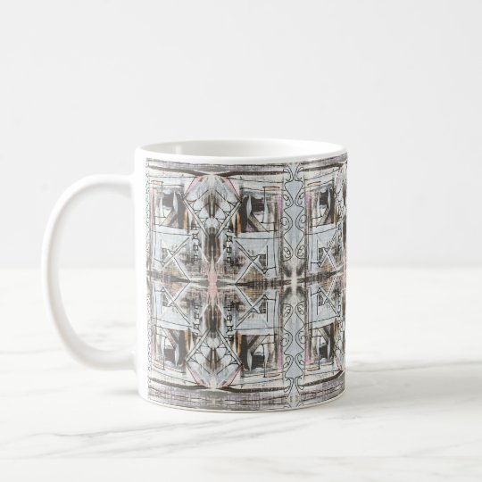 Boulevard-Hand Painted Abstract Geometric Coffee Mug